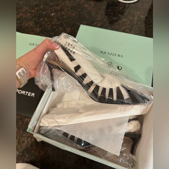 NWT Aquazzura Hot Rumor 75 Sling, Size 39.5 - Picture 5 of 16